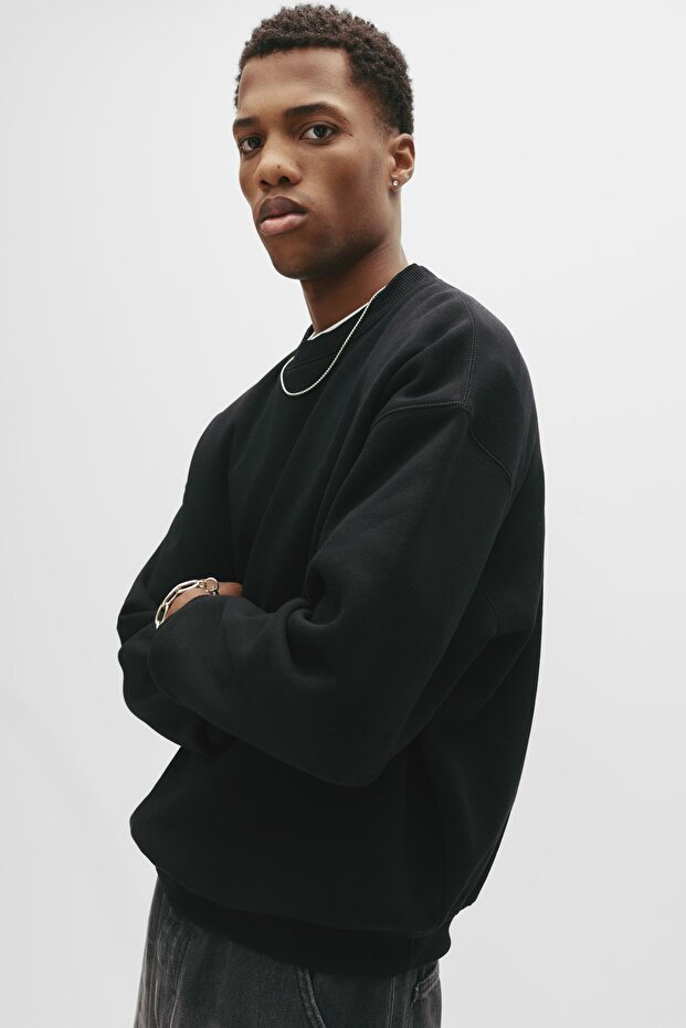 Basic bol kesim sweatshirt - 5