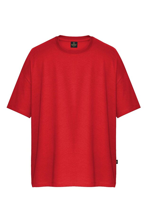 Basic Unisex Oversize Tişört - 1