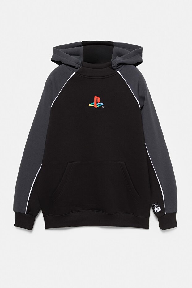 PlayStation x STWD Panelli Kapüşonlu Sweatshirt - 6