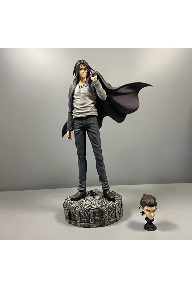 with box Eren Jaeger NEW 30cm Attack On Titan Anime Figure Eren Jaeger Action Figure Jaeger Survey C - 1