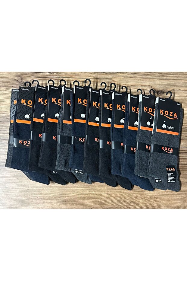 ERKEK UZUN BAMBU 12'Lİ ÇORAP - 1