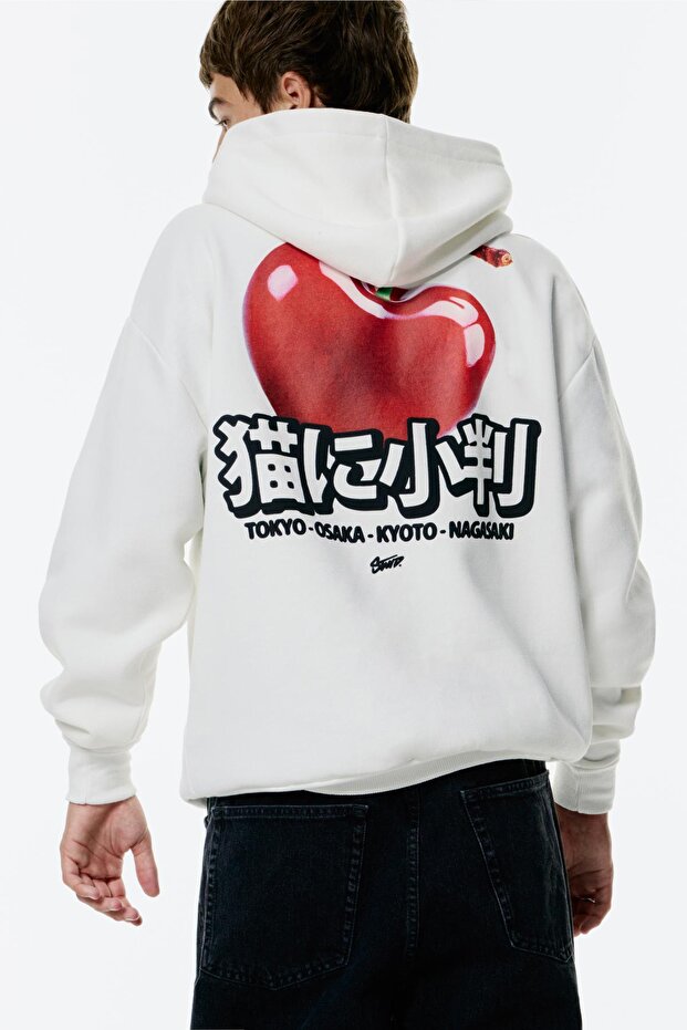 Kirazlı STWD Kapüşonlu Sweatshirt - 1