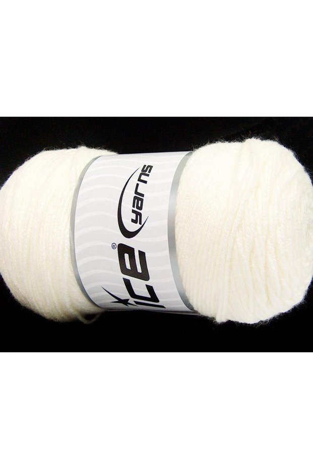 Lot of 2 X 200Gr Skeins Ice Yarns Saver Hand Knitting Yarn Light Cream