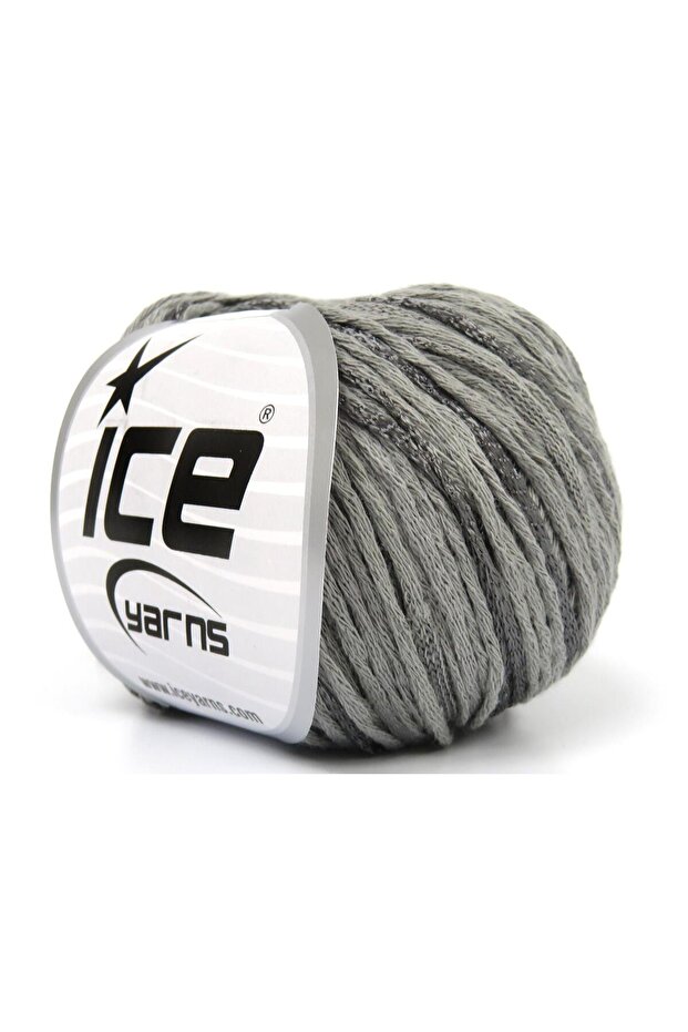 6X50Gr. Summertime Viscose, Cotton Light Grey Viscose, Summer Yarns, Cotton