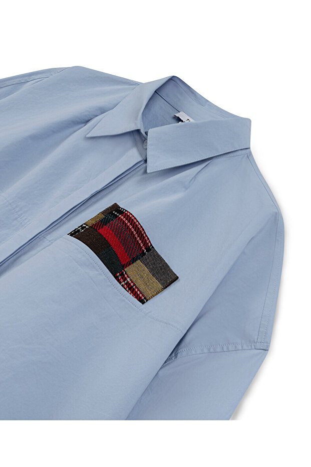 PATCH'Lİ CROP GÖMLEK - 4