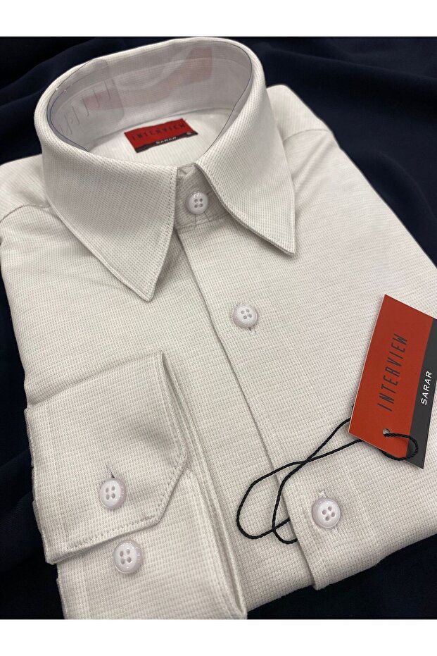 CĂMAȘĂ SARAR INTERVIEW CU MÂNECĂ LUNGĂ BEJ - 3