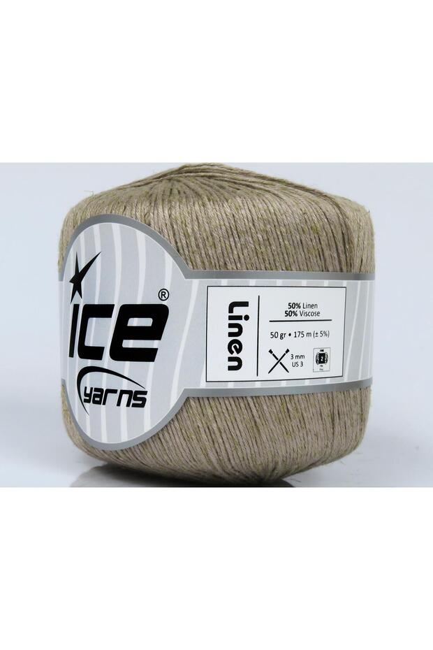 6X50Gr. Linen Viscose, Linen Light Beige Viscose, Summer Yarns, Linen