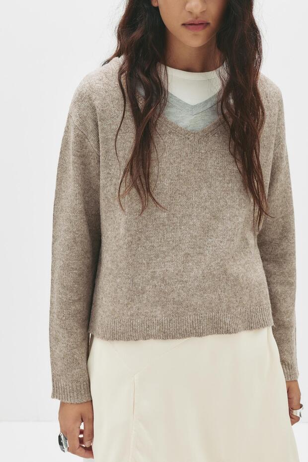 Oversize ince triko kazak - 5