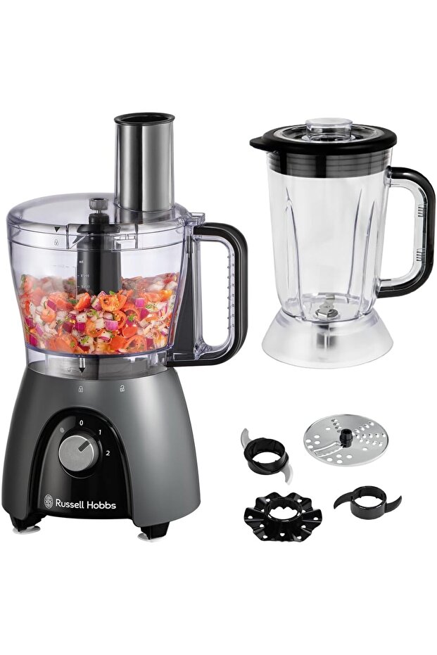900W Food Processor & Blender, Multi-Function, Dishwasher Safe – Matte Charcoal 27111