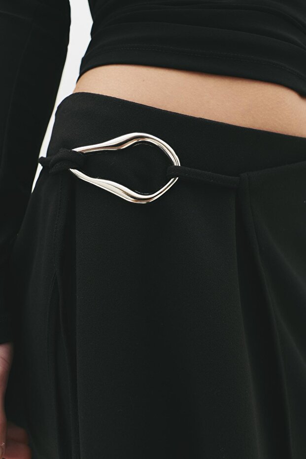 Tokalı pareo mini etek - 2