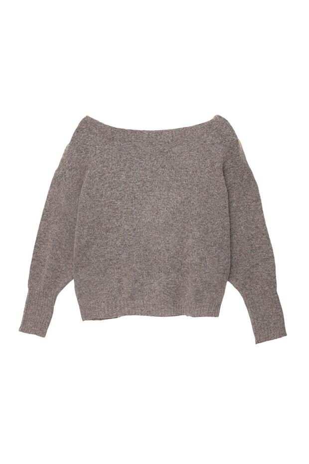 Asimetrik yumuşak örgü kazak - 3