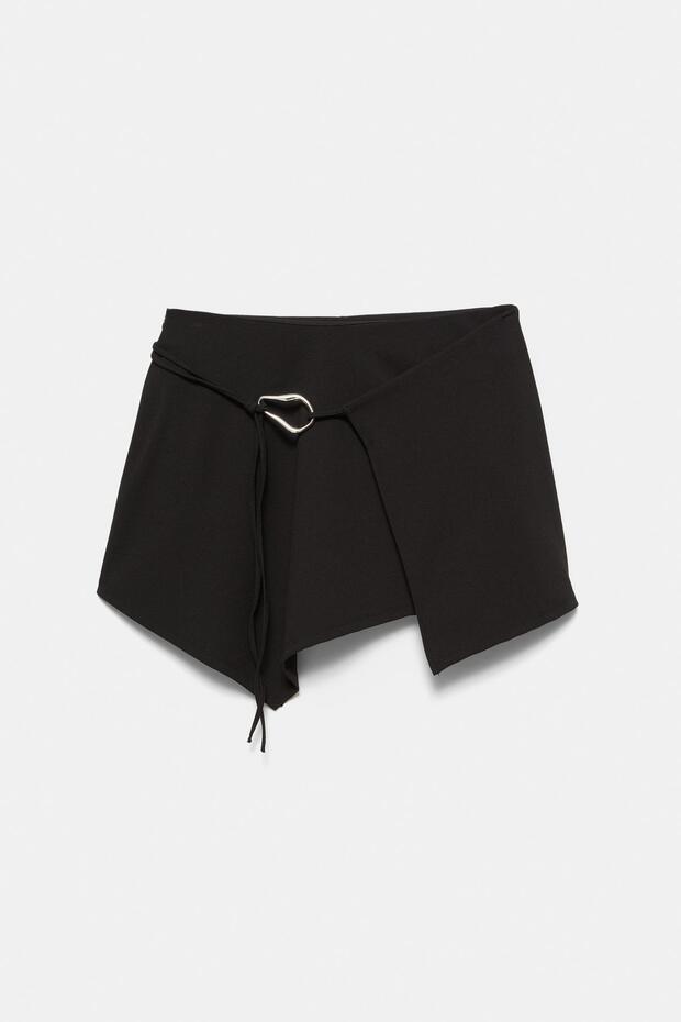 Tokalı pareo mini etek - 6