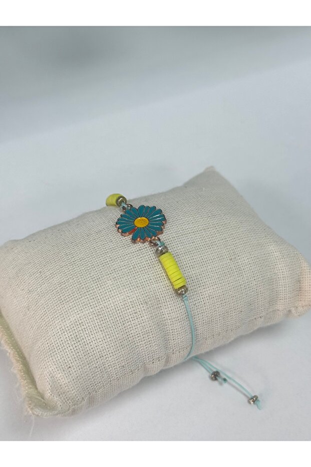 D'Oro Turquoise Daisy Bracelet