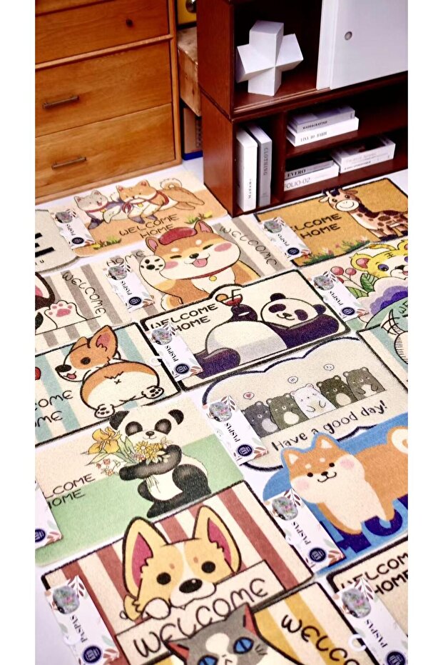 Resimli Desenli Welcome Paspas - 5