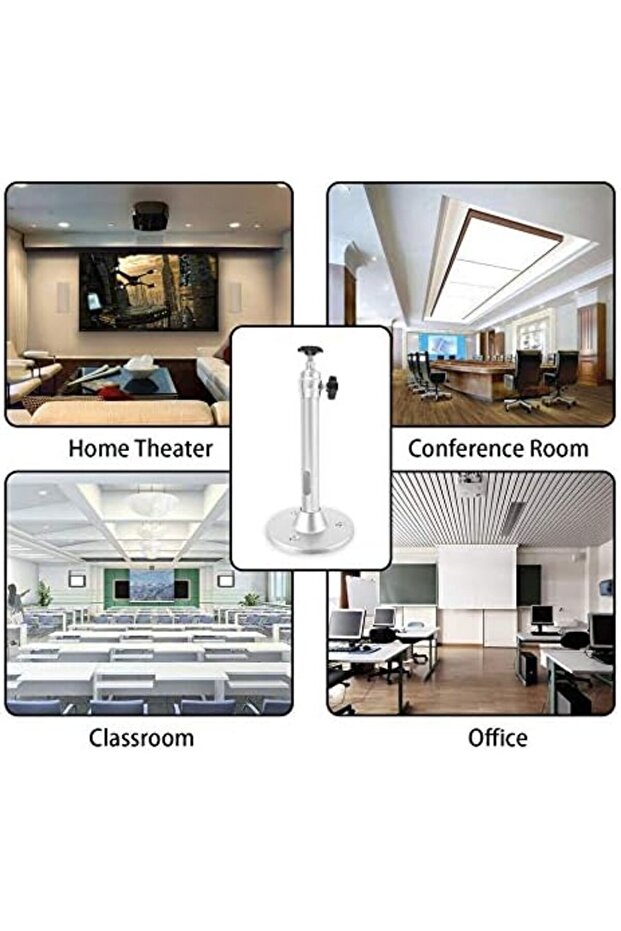 Mini Projector Ceiling Mount Bracket [19cm] Wall Mounting Bracket for Projectors & Security Camera - 3