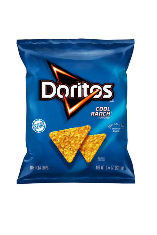 Cool Ranch Flavored Tortilla Chips 3.25 OZ (92g) - Export x 12