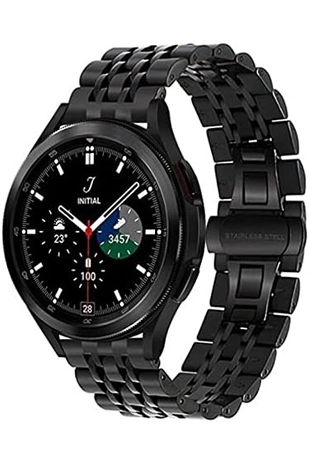 Samsung Galaxy Watch 4 40mm 44mm/Classic | Solid Stainless Steel Watch Band | Silver