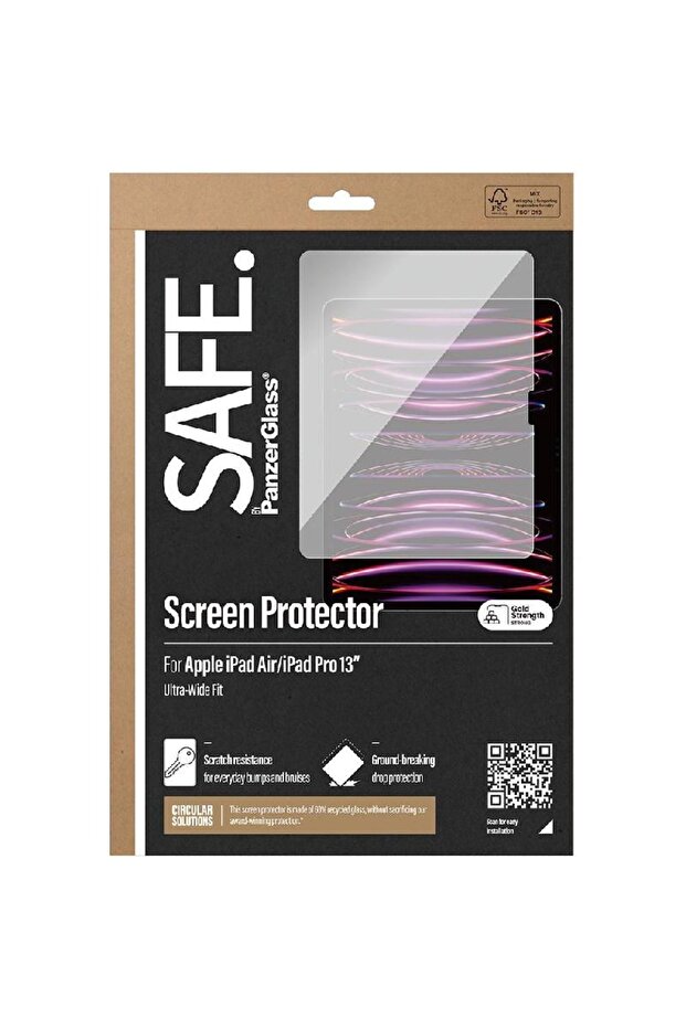 واقي شاشة آمن وملائم لجهاز iPad - 2