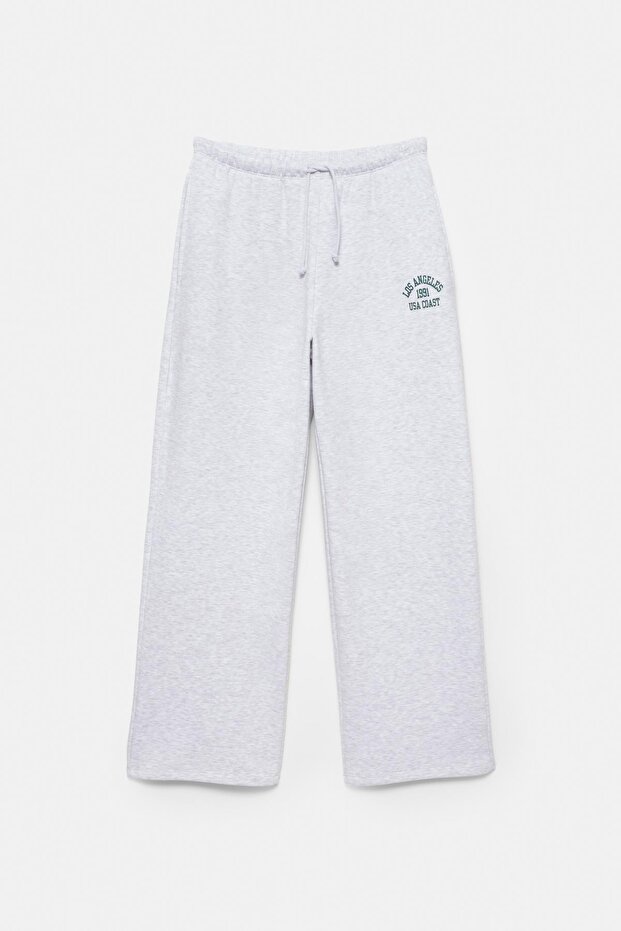 Gri varsity eşofman altı - 6
