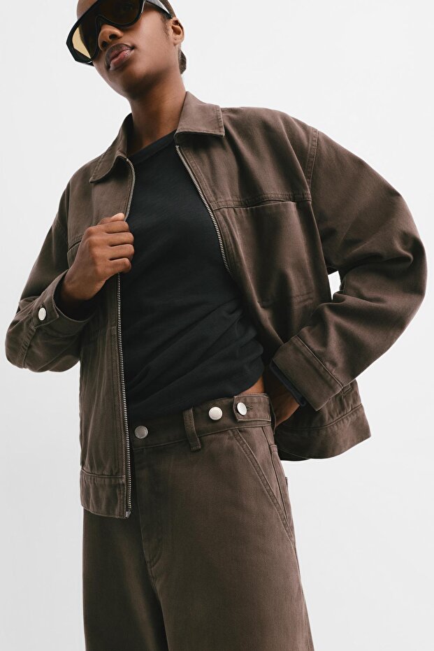 Ayarlanabilir belli balon jean - 5