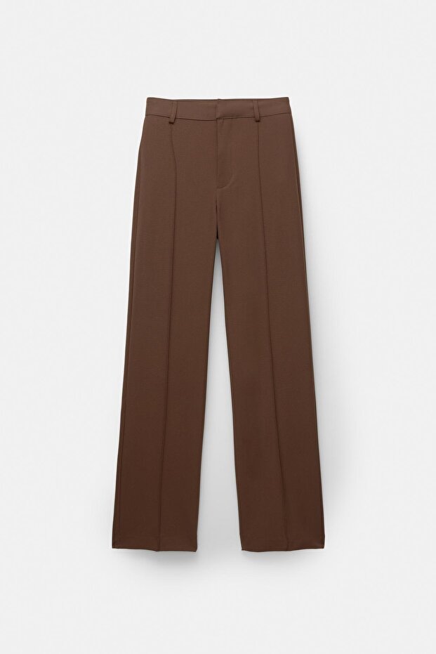 Nervürlü kumaş pantolon - 6