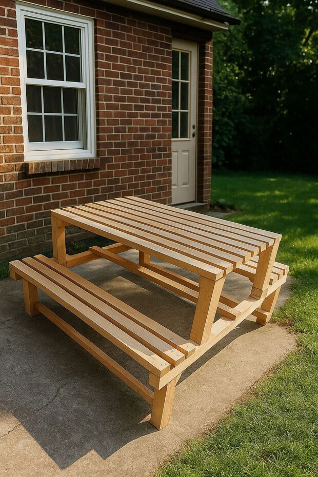 AHŞAP PİKNİK BANK - 3