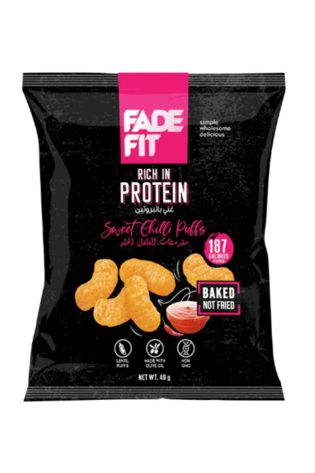 - Sweet Chilli Puffs, Rich in Protein, Baked, NON GMO 40gm x 6