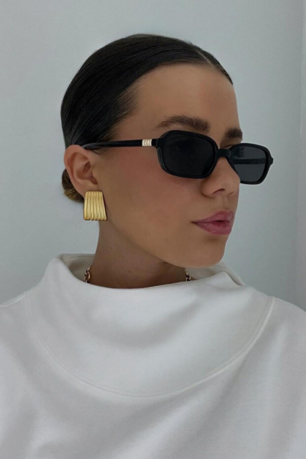 نظارات شمسية مستطيلة الشكل من أوبلامو للجنسين باللون الأسود - 3