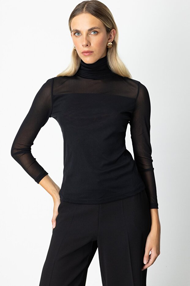 بلوزة شيفون برقبة دائرية - 2