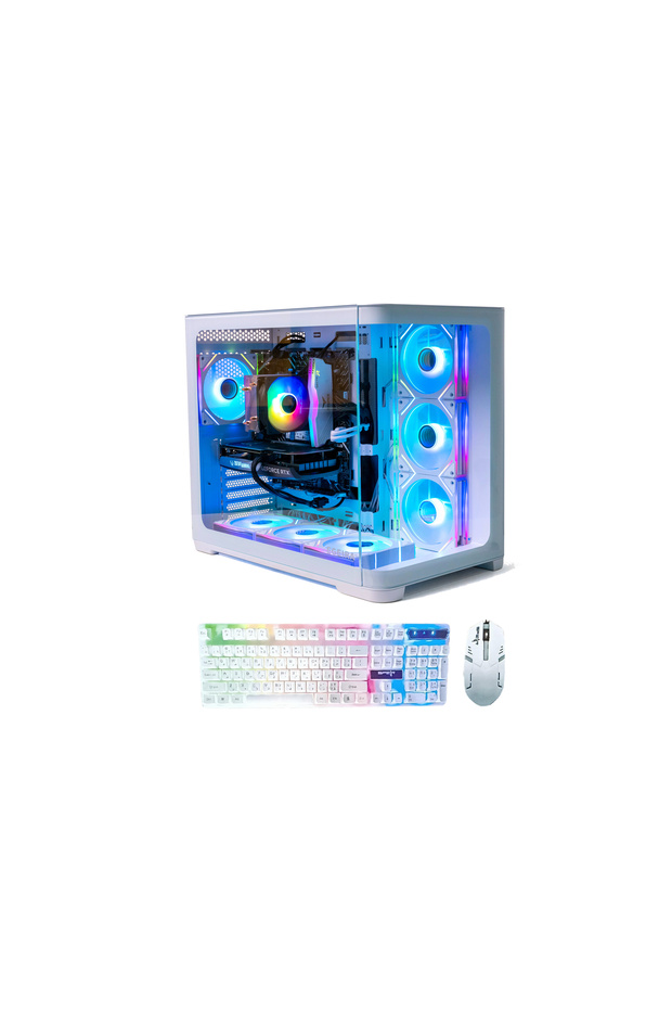 Gaming PC RTX 3050, Intel Core i5-12400F, DDR416GB RAM,1TB M.2 Windows 11 Pro with combo gift White