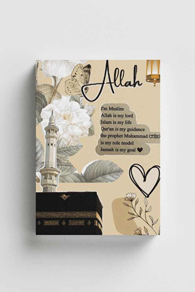 Our Goal Is Heaven Islamic Notebook (with Verses and Hadith)