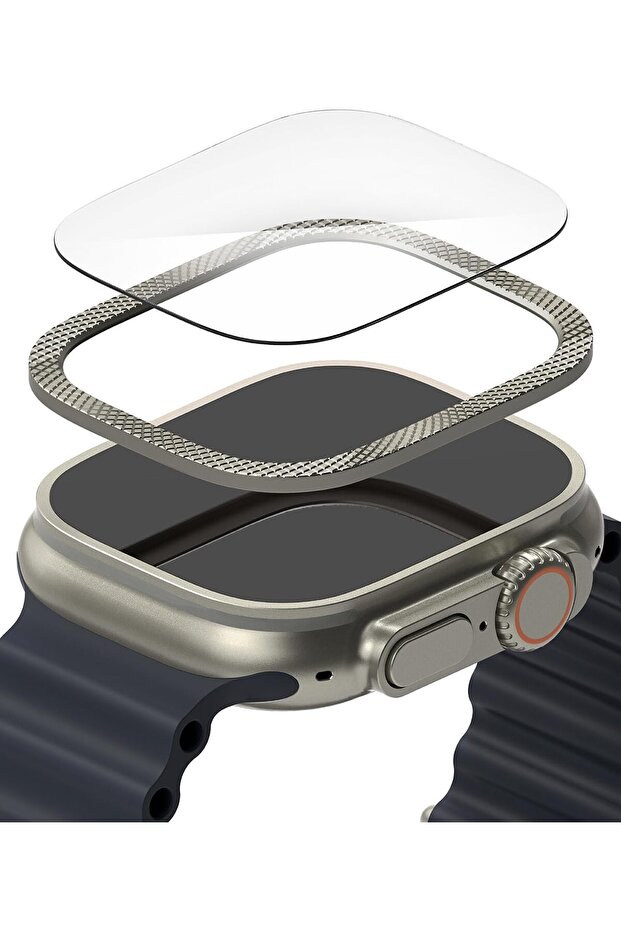 Apple Watch Ultra 2 / 1 Screen Protector 49mm) and Case |Bezel Styling & Glass- 49-48