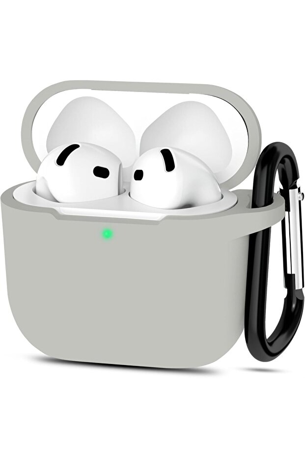 for AirPods 4 Silicone Case Cover (2024), Full Body Protective Shock-Resistant Silicone Case