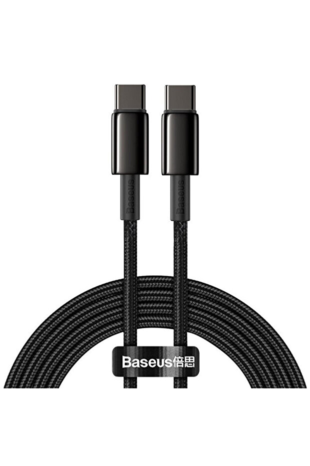 Type-C Data Cable 100W, 2m, Baseus, Black - 1