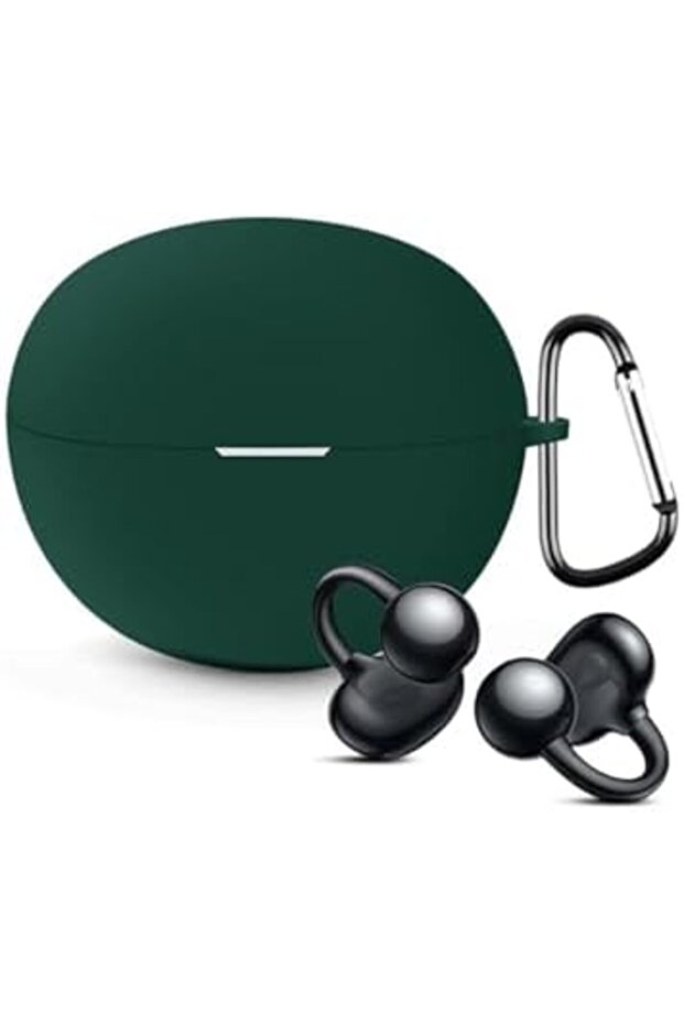 HUAWEI FreeClip Case Cover | Silicone Protective Headphone case Dark Green