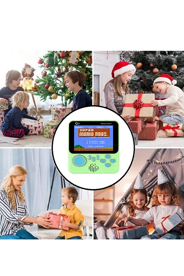 G7 3.5 Inch Display Mini Portable Console 666 Games In 1 Game Box Green - 4