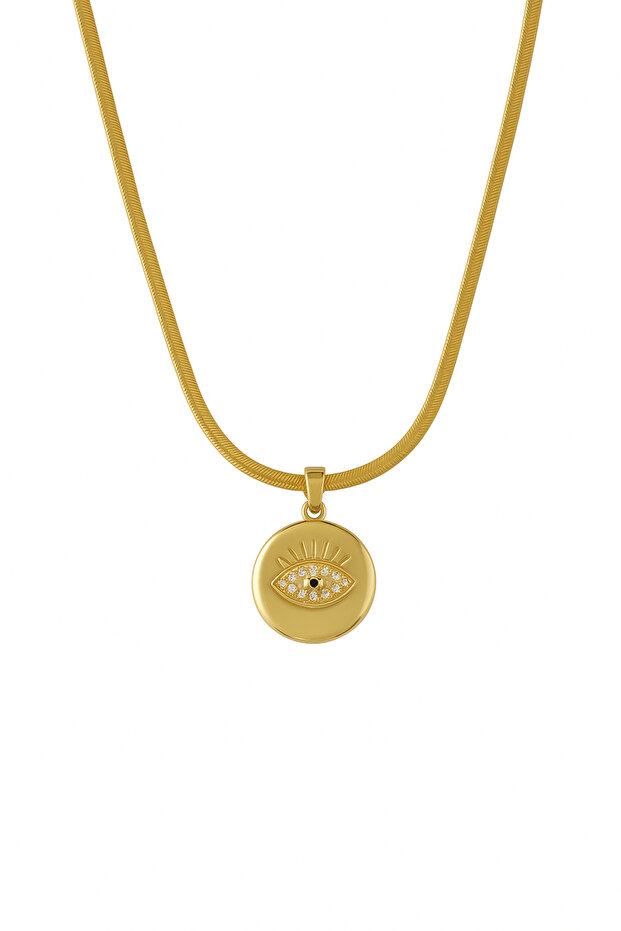 Çelik Nazar Kolye - 1