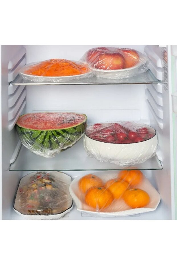 100 Adet Elastik Tencere Bonesi, Saklama Torbası, Tabak Bonesi - 3