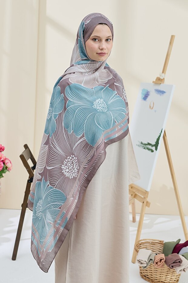 شال من الخيزران بنمط ميليا - 1