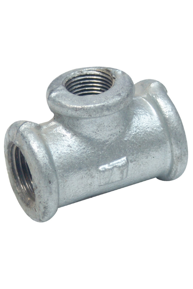 Galvanized Reducing Tee 130 ESS - 5 pcs Array - 1