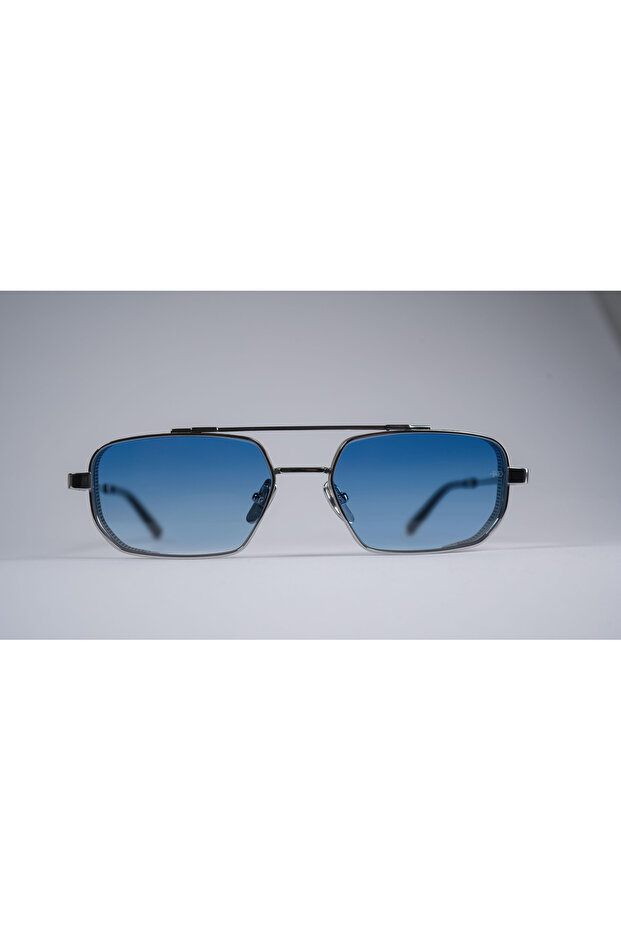 Pd 7031 Ssil/Blu 55-17-145 Sunglasses