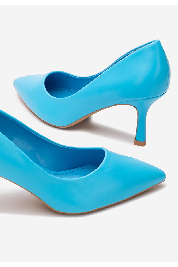 Svetlě modré lodičky do špičky Lasena - 5