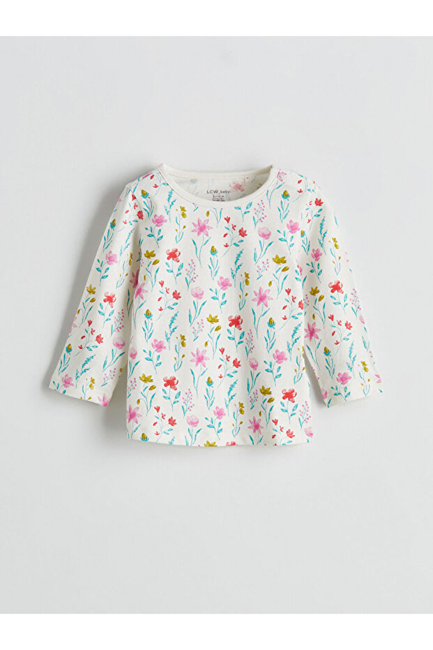 Timeless Store'dan Zamansız Öneriler | Bisiklet Yaka Çiçekli Kız Bebek Pijama Takımı 2'li - 7