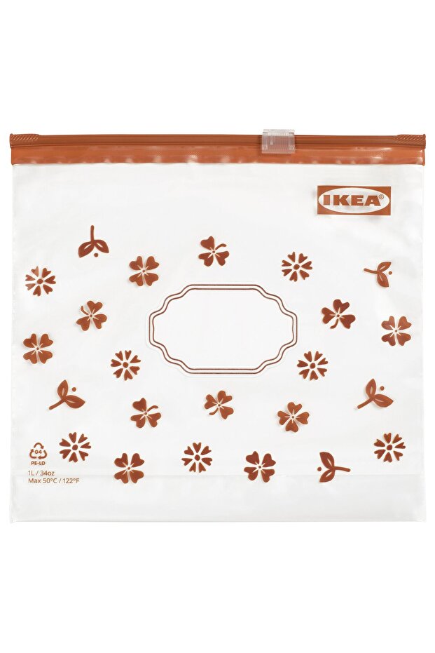 KÖSSEBÄR Resealable Bag, Brown, 1L - 1