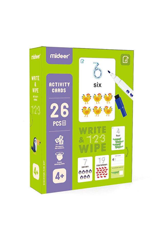 Write & Wipe Cards - 123