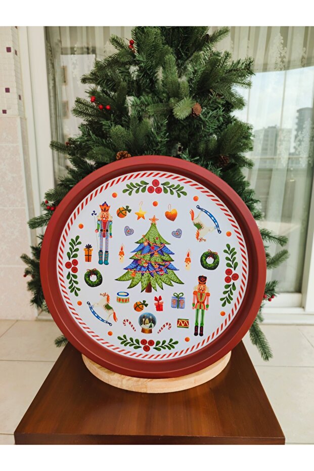 Chris Yuvarlak Metal Tepsi - 2