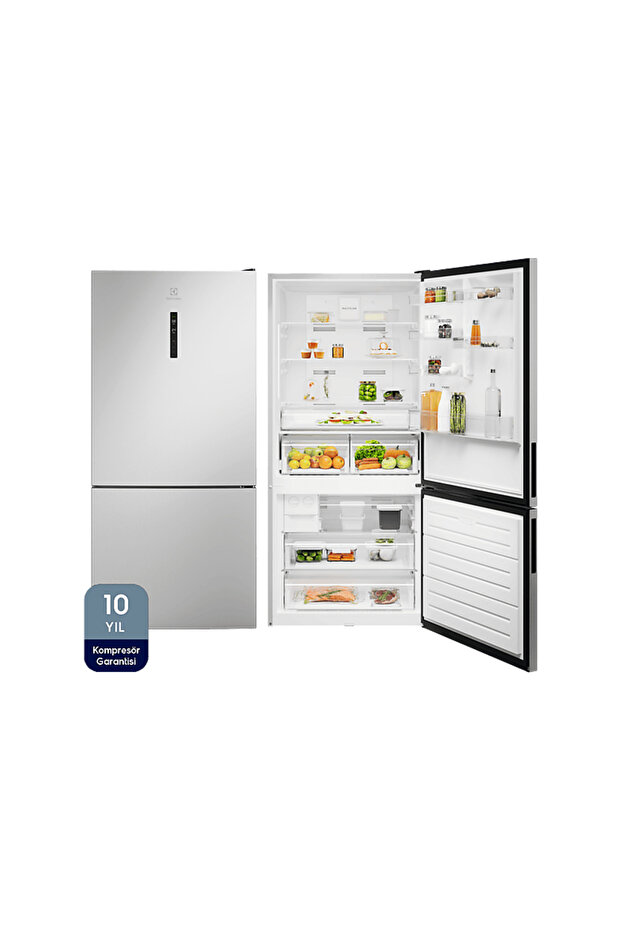 LNT7MD58X D Enerji Sınıfı 588 L TwinTech No-Frost Alttan Donduruculu Buzdolabı Inox