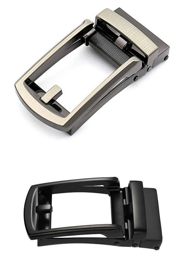 3.5 cm Hole-Free Mechanism System Belt Buckle for Automatic Belts, Pack of 2