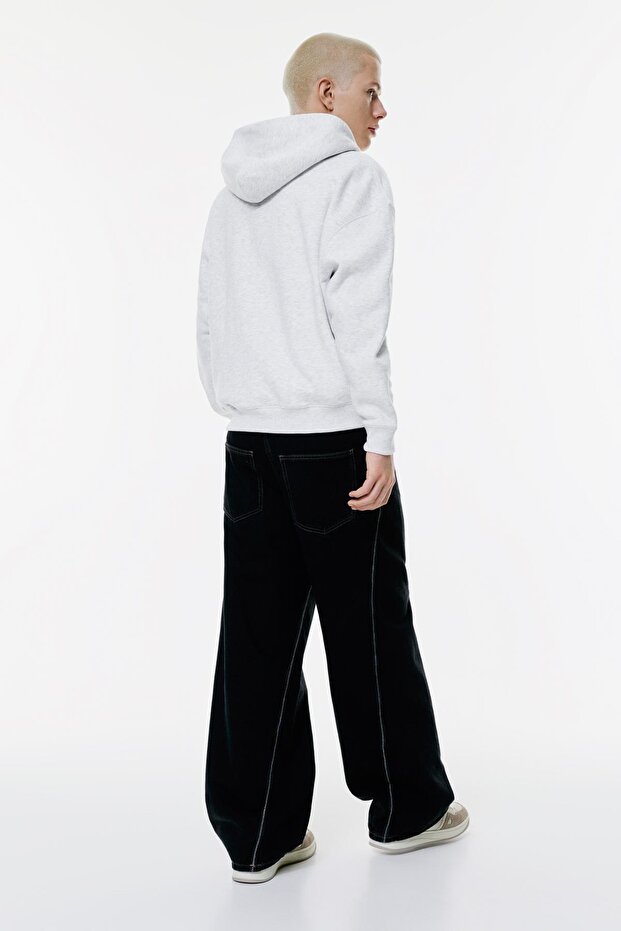 Fermuarlı boxy sweatshirt - 4