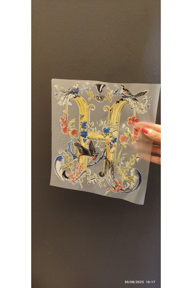 Iron-On Design Bird Transfer Print Arma 23X21 cm